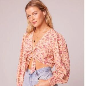 BOG Collective Cropped Blouse